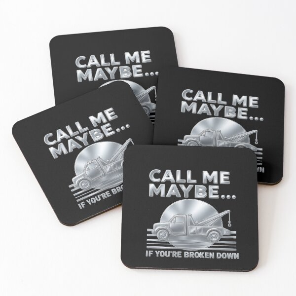 Item preview, Call Me Maybe Tow Truck Retro Chrome Humor Design designed and sold by kakmi-art.
