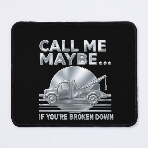 Item preview, Call Me Maybe Tow Truck Retro Chrome Humor Design designed and sold by kakmi-art.