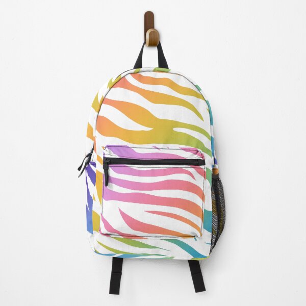 Item preview, Rainbow Zebra Stripes Pattern on White designed and sold by BeautifulVibe.