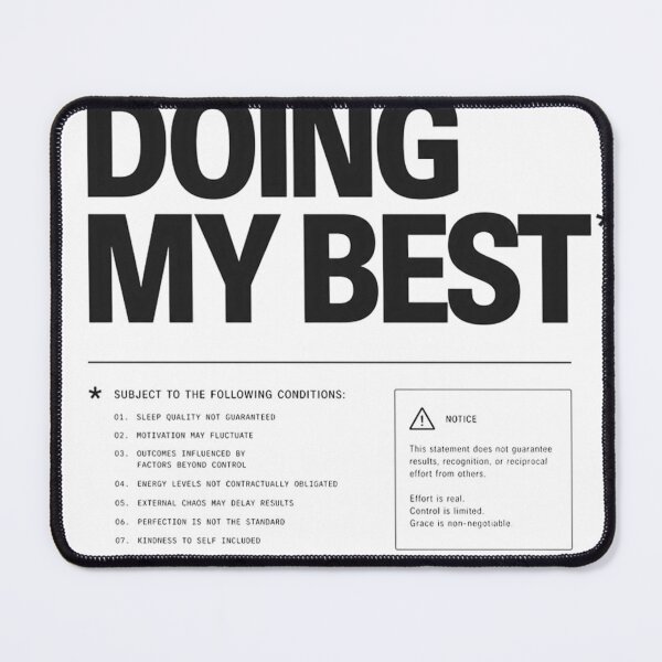 Item preview, Doing My Best Funny Typography Design, Dry Humor Sarcastic Quote,Minimal Anti-Motivation Meme designed and sold by Jandedan.