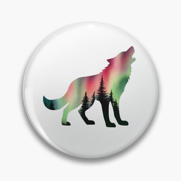 Item preview, Northern Lights- Wolf Silhouette Design designed and sold by RnIDesignd.