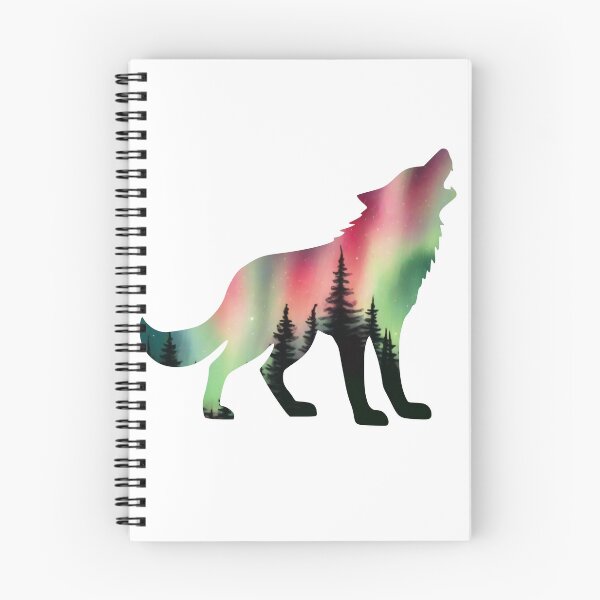 Item preview, Northern Lights- Wolf Silhouette Design designed and sold by RnIDesignd.