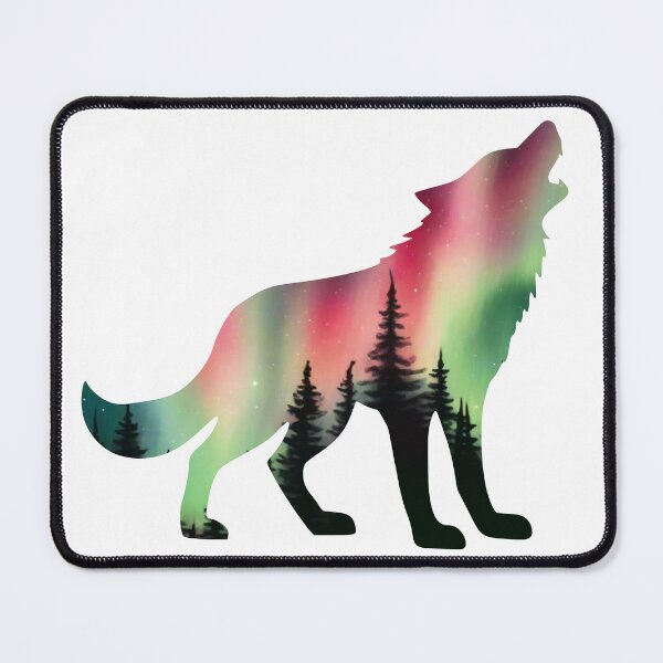 Item preview, Northern Lights- Wolf Silhouette Design designed and sold by RnIDesignd.