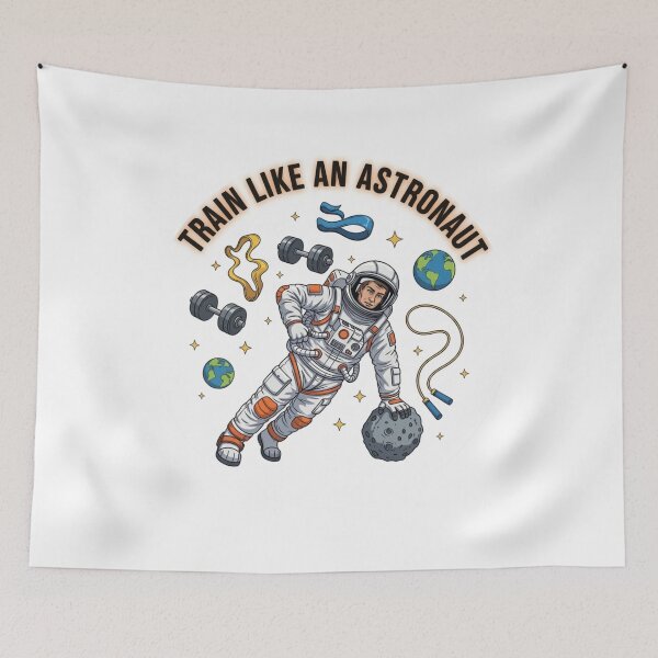 Item preview, Train Like an Astronaut – Space Fitness Motivation Design | Strength, Discipline & Performance designed and sold by Altair_.