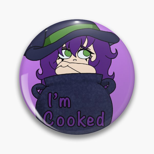 Item preview, ‘I’m cooked’ witch in a cauldron  designed and sold by screaming-wisp.