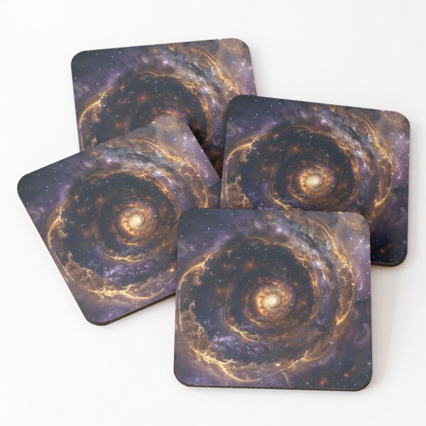 Item preview, Golden Galaxy Spiral Vortex designed and sold by QuantumDrift.