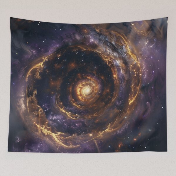 Item preview, Golden Galaxy Spiral Vortex designed and sold by QuantumDrift.