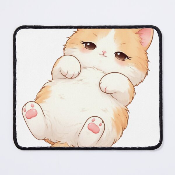 Item preview, Fluffy Orange Cat Sticker designed and sold by PurrfectClubArt.