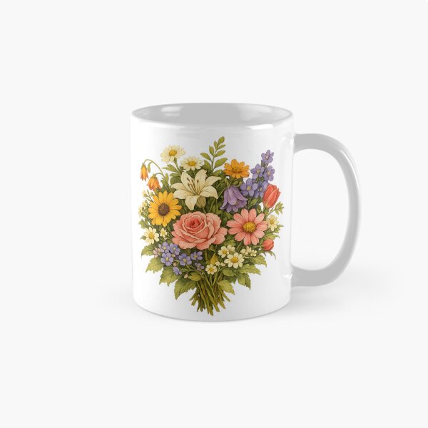 Item preview, Classic Floral Bouquet – Elegant Botanical Artwork designed and sold by Clothes With Smiling Animals Walt Gral.
