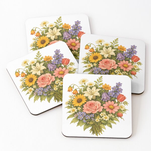 Item preview, Classic Floral Bouquet – Elegant Botanical Artwork designed and sold by Clothes With Smiling Animals Walt Gral.