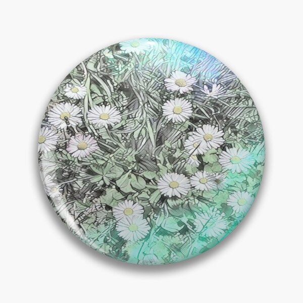 Item preview, Abstract Watercolor Field Daisy Meadow Digital Art designed and sold by BalkanBloom.