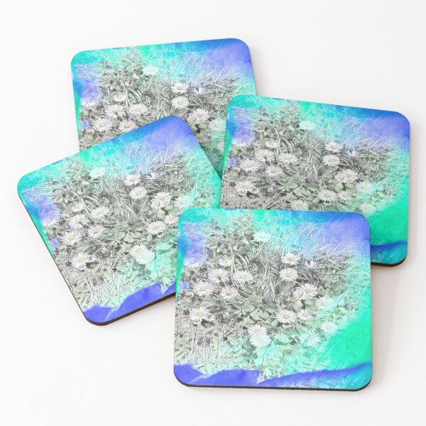 Item preview, Abstract Watercolor Field Daisy Meadow Digital Art designed and sold by BalkanBloom.