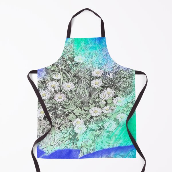 Item preview, Abstract Watercolor Field Daisy Meadow Digital Art designed and sold by BalkanBloom.