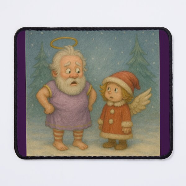 Item preview, Christman - Santa And Little Angel – What Happened Here? designed and sold by LegademaArt.