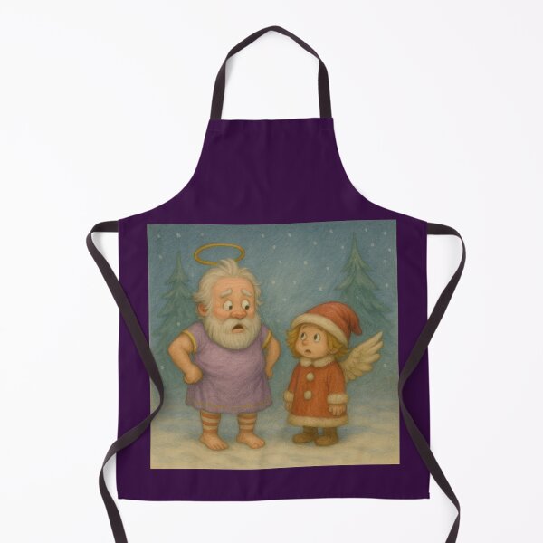 Item preview, Christman - Santa And Little Angel – What Happened Here? designed and sold by LegademaArt.