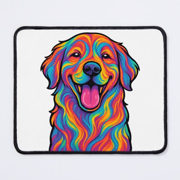 Item preview, Psychedelic Golden Retriever Smile designed and sold by syotos-ai.