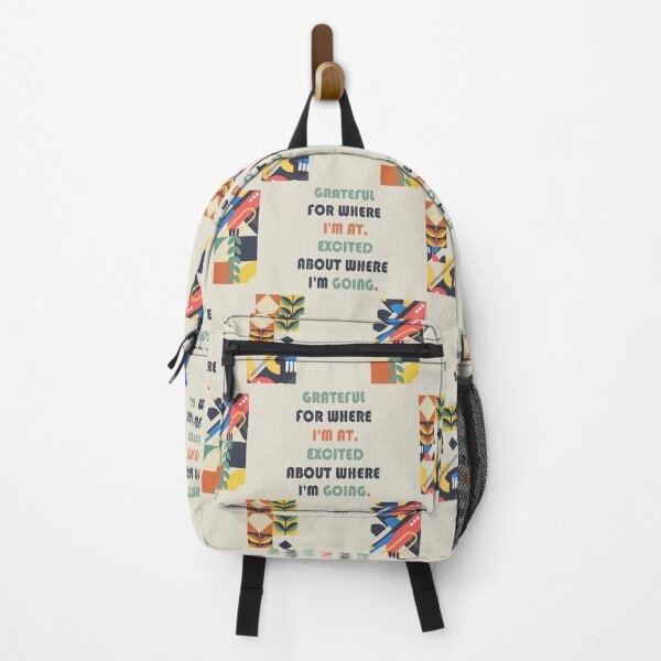 Item preview, Grateful For Where I'm At Inspirational Quote designed and sold by BluePrint Vibe.