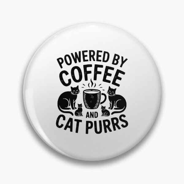 Item preview, Powered By Coffee And Cat Purrs designed and sold by theartfulaspie.
