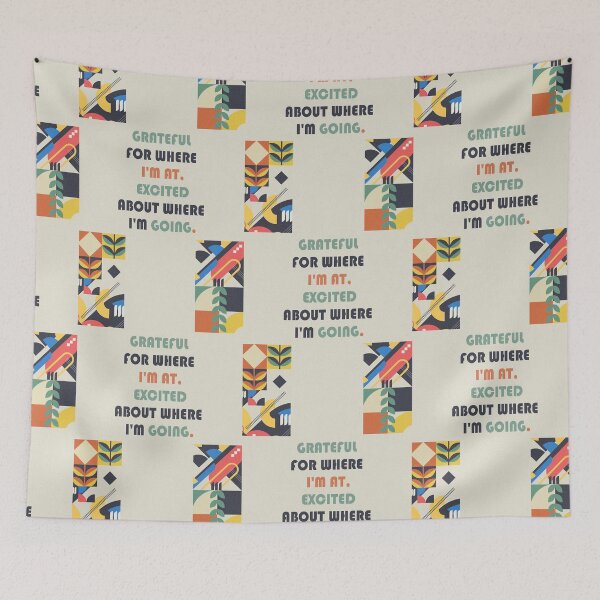 Item preview, Grateful For Where I'm At Inspirational Quote designed and sold by BluePrint Vibe.