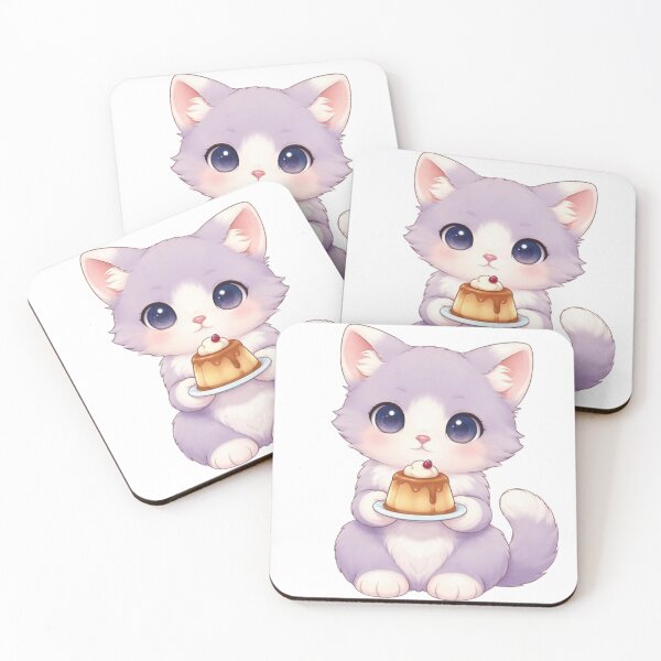 Item preview, Cute Pudding Cat Dessert designed and sold by PurrfectClubArt.
