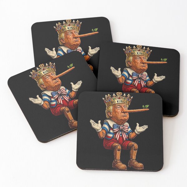 Item preview, King Pinocchio – Political Satire Caricature Art | Funny Lying Puppet King USA T-Shirt designed and sold by No Kings Bling.