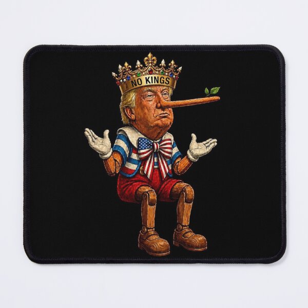 Item preview, King Pinocchio – Political Satire Caricature Art | Funny Lying Puppet King USA T-Shirt designed and sold by No Kings Bling.