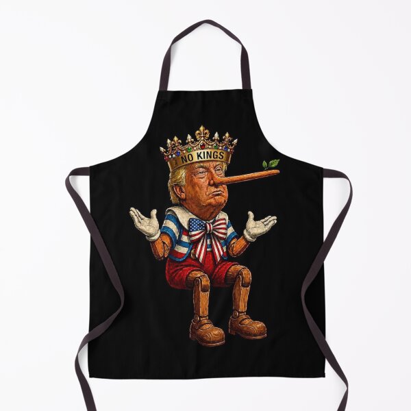 Item preview, King Pinocchio – Political Satire Caricature Art | Funny Lying Puppet King USA T-Shirt designed and sold by No Kings Bling.