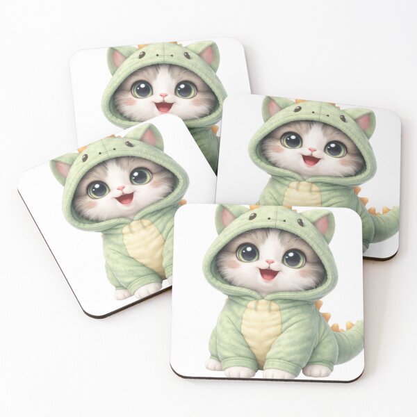 Item preview, Cute Dinosaur Cat Costume designed and sold by PurrfectClubArt.