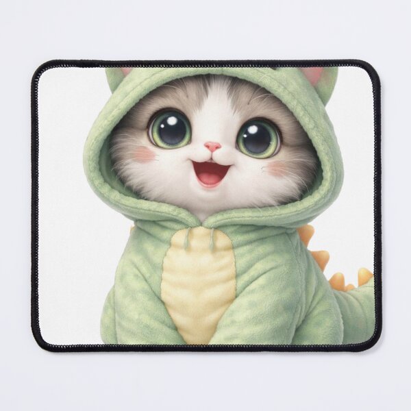 Item preview, Cute Dinosaur Cat Costume designed and sold by PurrfectClubArt.