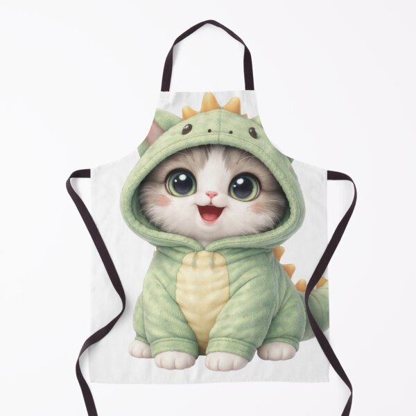 Item preview, Cute Dinosaur Cat Costume designed and sold by PurrfectClubArt.