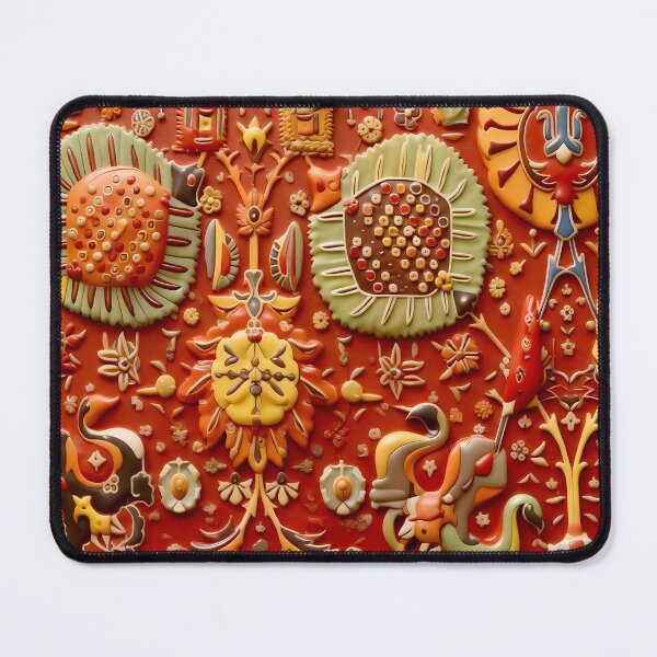 Item preview, Safavid Red Carpet Fragment designed and sold by Vicky Brago-Mitchell®.