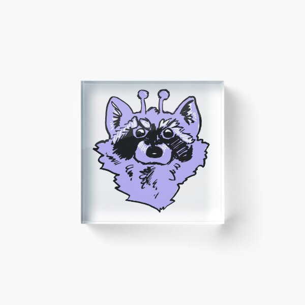 Item preview, Alien raccoon andromeda purple  designed and sold by dusty raccoon.