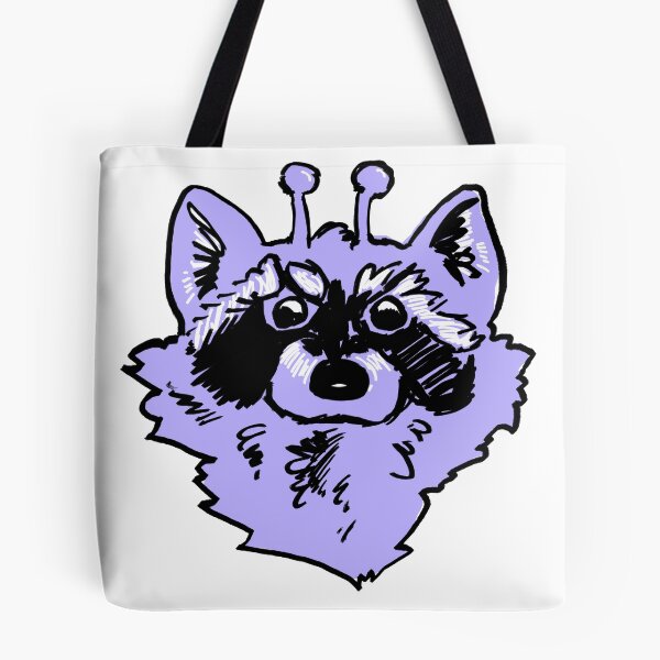 Item preview, Alien raccoon andromeda purple  designed and sold by dusty raccoon.