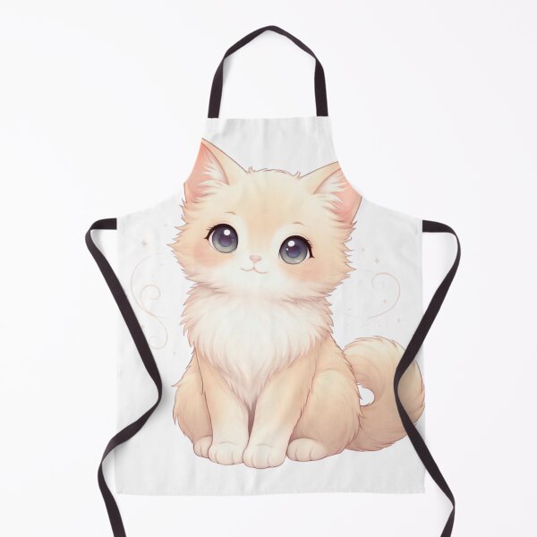 Item preview, Fluffy Cream Cat Kawaii designed and sold by PurrfectClubArt.