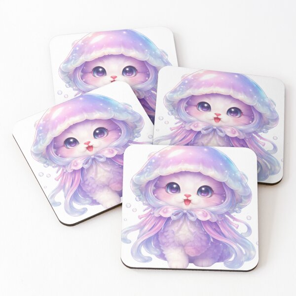 Item preview, Jellyfish Cat Fantasy Kawaii designed and sold by PurrfectClubArt.