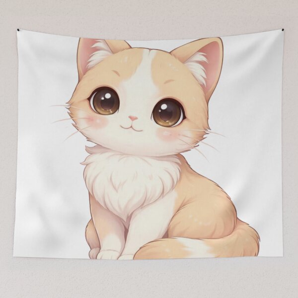 Item preview, Cute Ginger Cat Kawaii designed and sold by PurrfectClubArt.