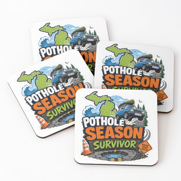 Item preview, Michigan Pothole Season Survivor designed and sold by MadcapPrints.