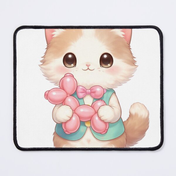 Item preview, Balloon Artist Cat Kawaii designed and sold by PurrfectClubArt.