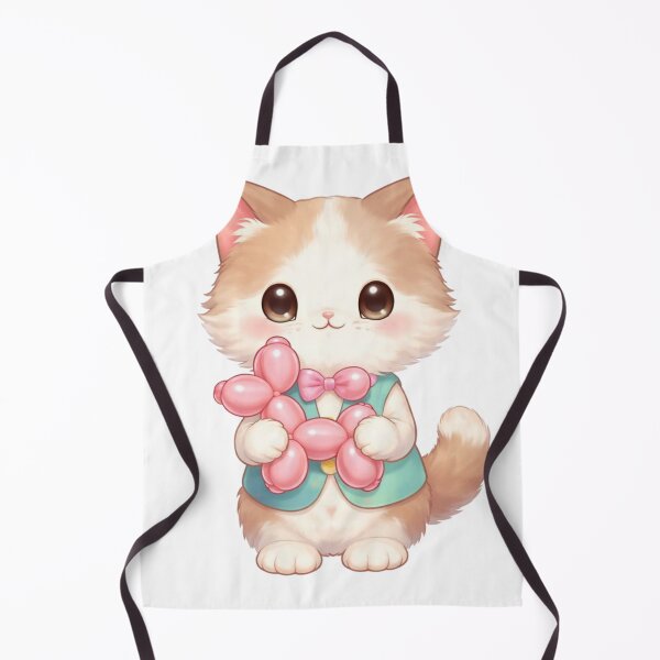 Item preview, Balloon Artist Cat Kawaii designed and sold by PurrfectClubArt.