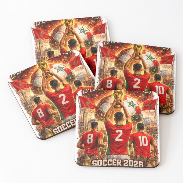 Item preview, Morocco Soccer 2026 Shirt – Moroccan Football Fan Gift designed and sold by UrbanPrintVibes.