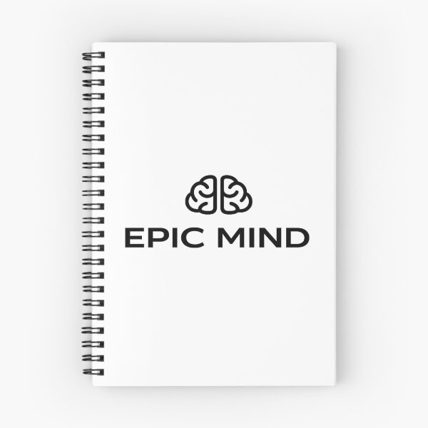 Item preview, Epic Mind Minimalist Brain Graphic Motivational Intelligence Quote Design designed and sold by MartBook.