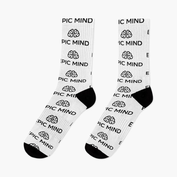 Item preview, Epic Mind Minimalist Brain Graphic Motivational Intelligence Quote Design designed and sold by MartBook.