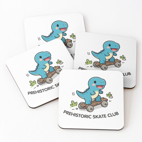 Item preview, Prehistoric Skate Club – Cute Dinosaur Skateboarding Design  designed and sold by BCapybara.