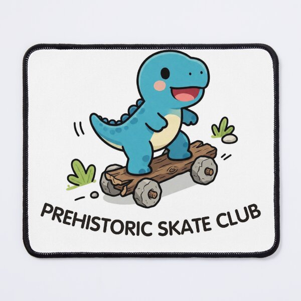 Item preview, Prehistoric Skate Club – Cute Dinosaur Skateboarding Design designed and sold by BCapybara.