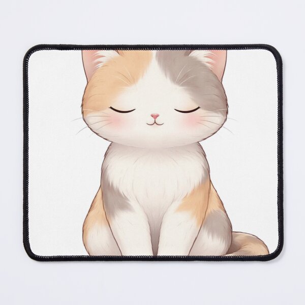 Item preview, Sleeping Calico Cat Kawaii designed and sold by PurrfectClubArt.