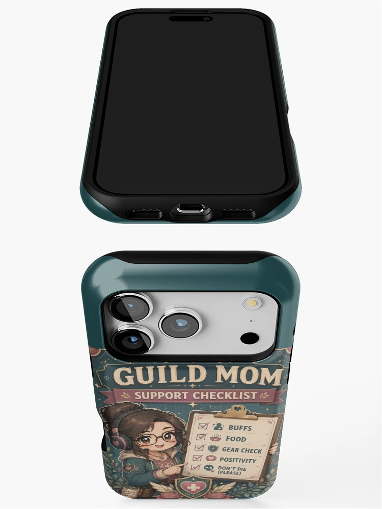 Thumbnail 3 of 4, iPhone Case, Guild Mom Support Checklist Gamer designed and sold by Super Glopz.