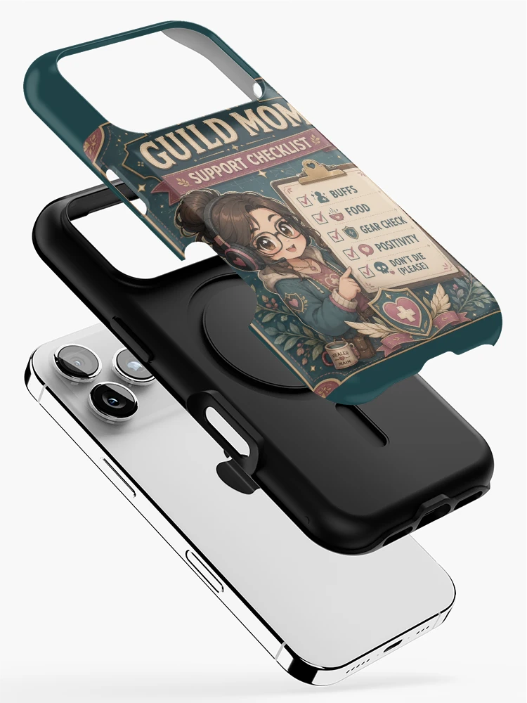 Thumbnail 2 of 4, iPhone Case, Guild Mom Support Checklist Gamer designed and sold by Super Glopz.