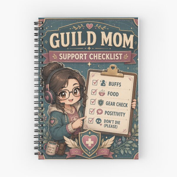Item preview, Guild Mom Support Checklist Gamer designed and sold by Super Glopz.