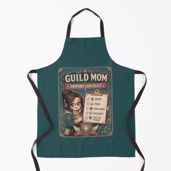 Item preview, Guild Mom Support Checklist Gamer designed and sold by Super Glopz.