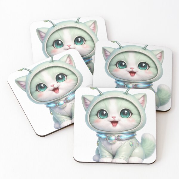 Item preview, Space Explorer Cat Kawaii designed and sold by PurrfectClubArt.